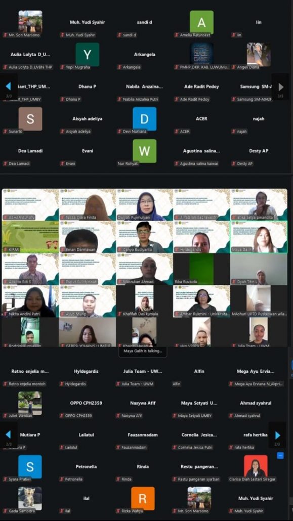 Prodi Teknologi Pangan UWM Gelar Webinar Strategi Pascapanen dan Keamanan Pangan di Era Industri 5.0